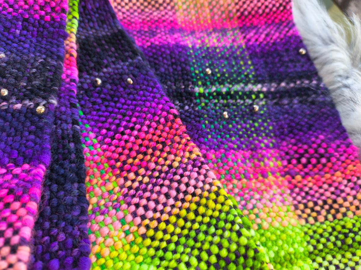 Neon Nights Handwoven Scarf