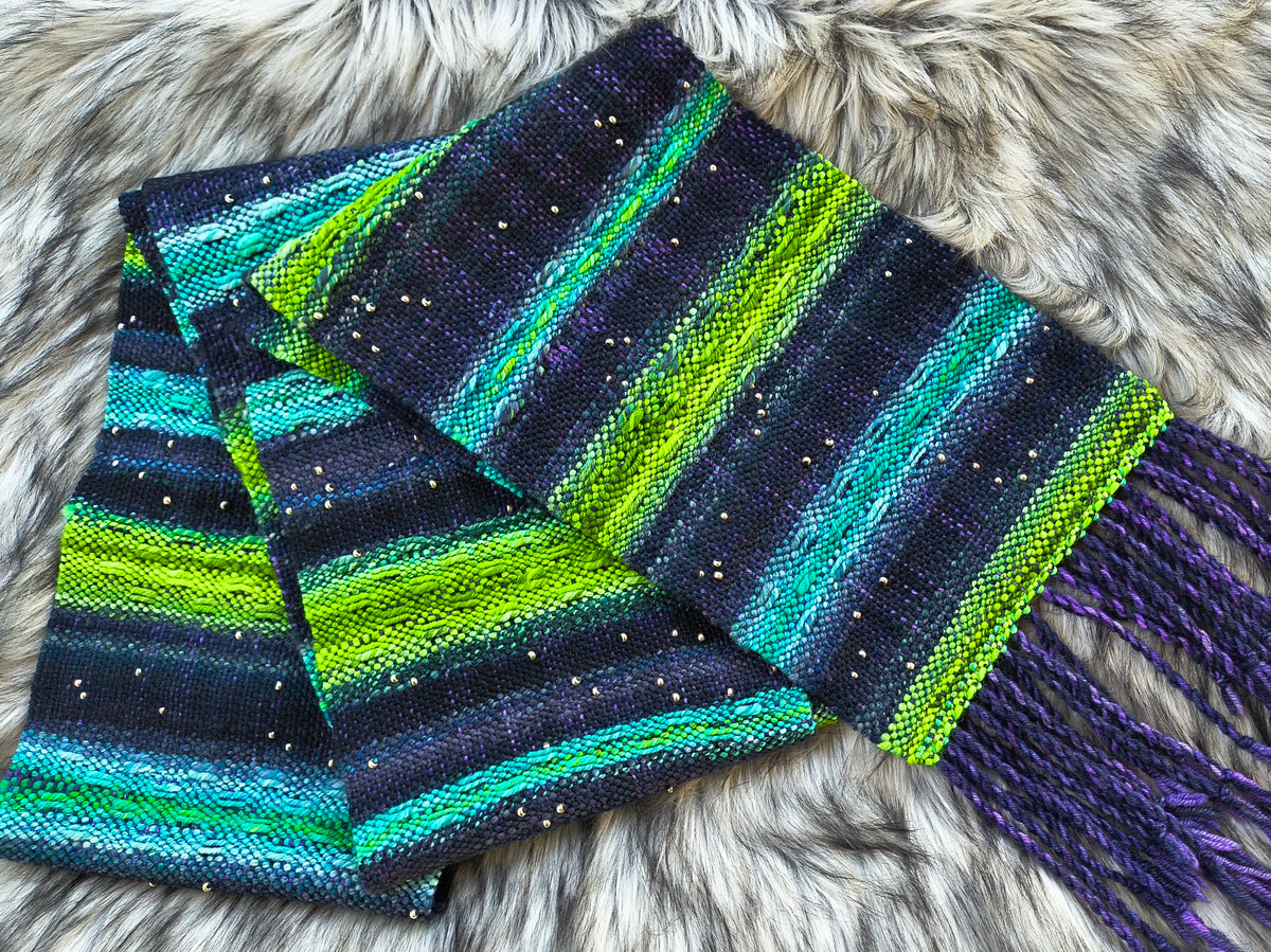 Northern Lights Handwoven Scarf
