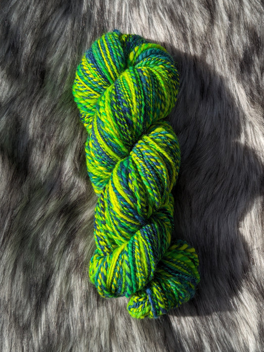 Neon Nights Handspun Falkland Wool