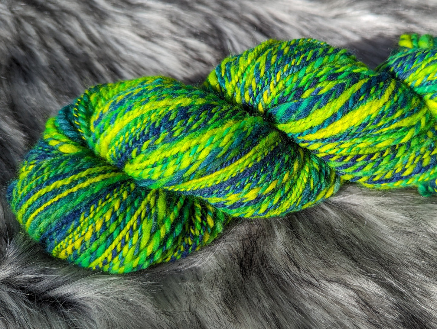 Neon Nights Handspun Falkland Wool