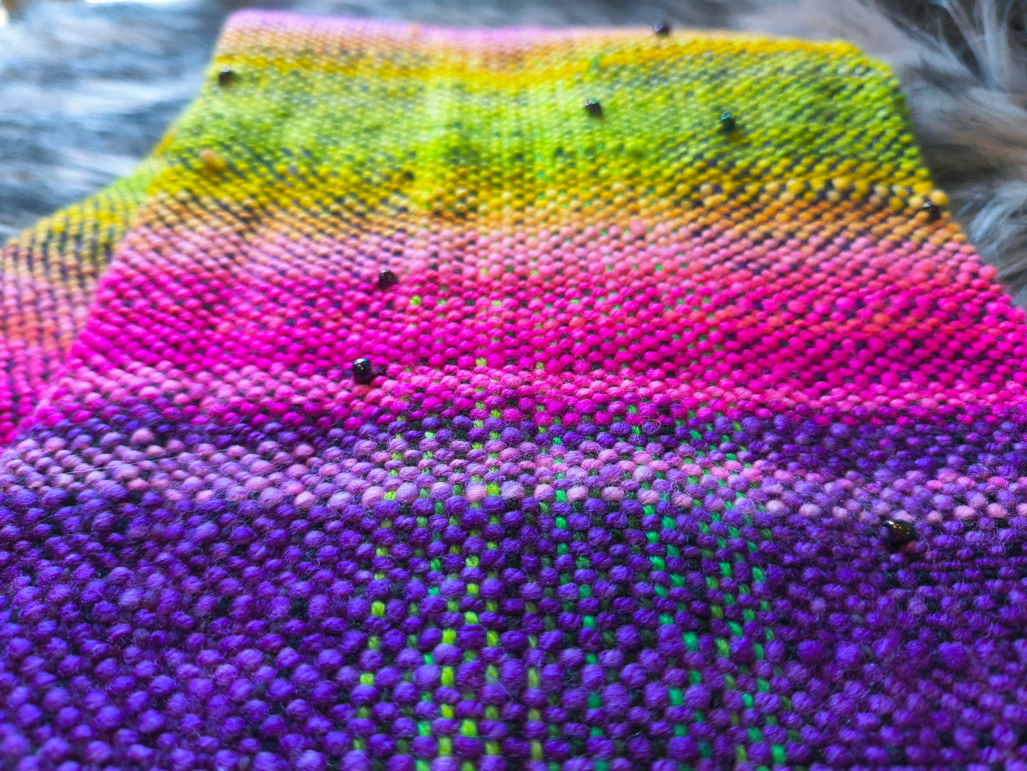 Neon Daydreams Handwoven Scarf