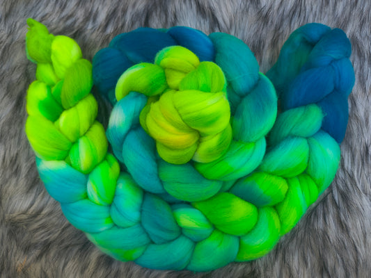 Rainforest Kelpie Handdyed Top