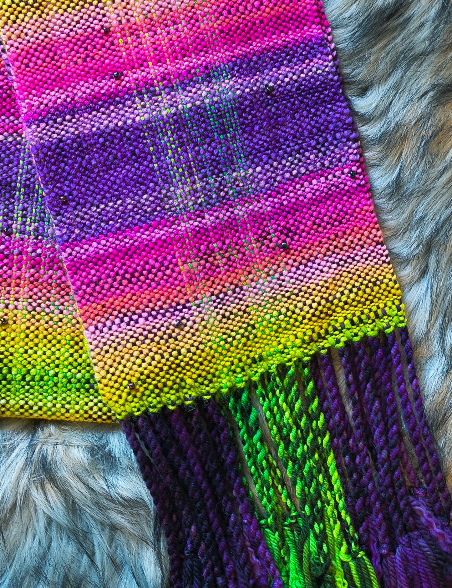 Neon Daydreams Handwoven Scarf