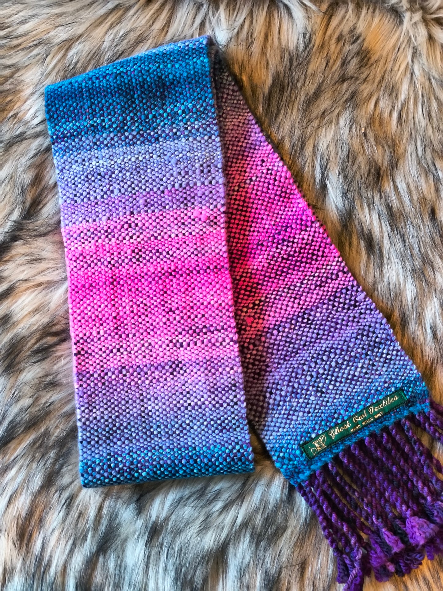 Cotton Candy Handwoven Scarf